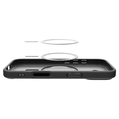 Husa MagSafe pentru Apple iPhone 17, Spigen, Ultra Hybrid, Neagra Satinata