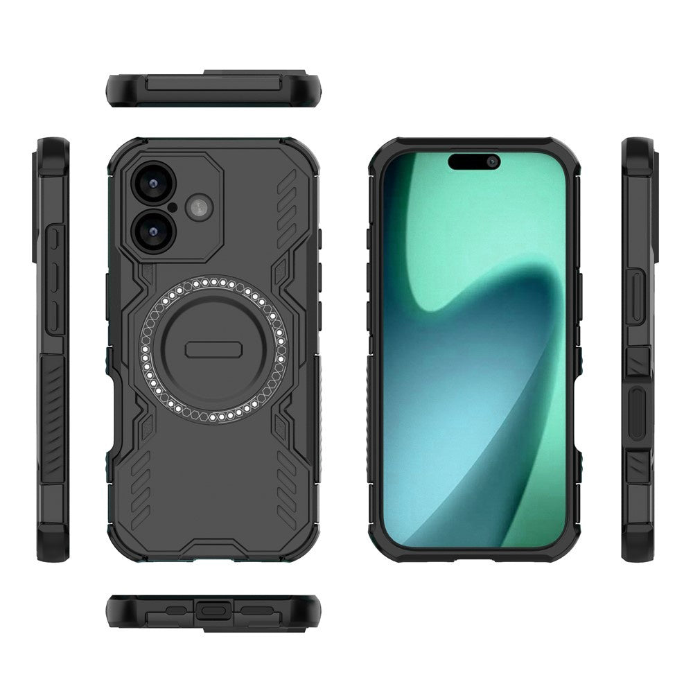 Husa MagSafe pentru Apple iPhone 17, Techsuit, ArmorMag, Neagra