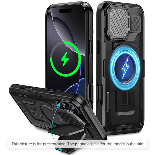 Husa MagSafe pentru Apple iPhone 17, Techsuit, CamVault, Neagra