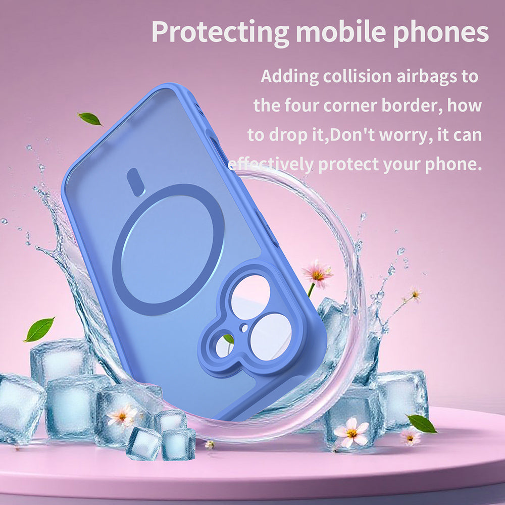 Husa MagSafe pentru Apple iPhone 17, Techsuit, HaloFrost II, Albastra