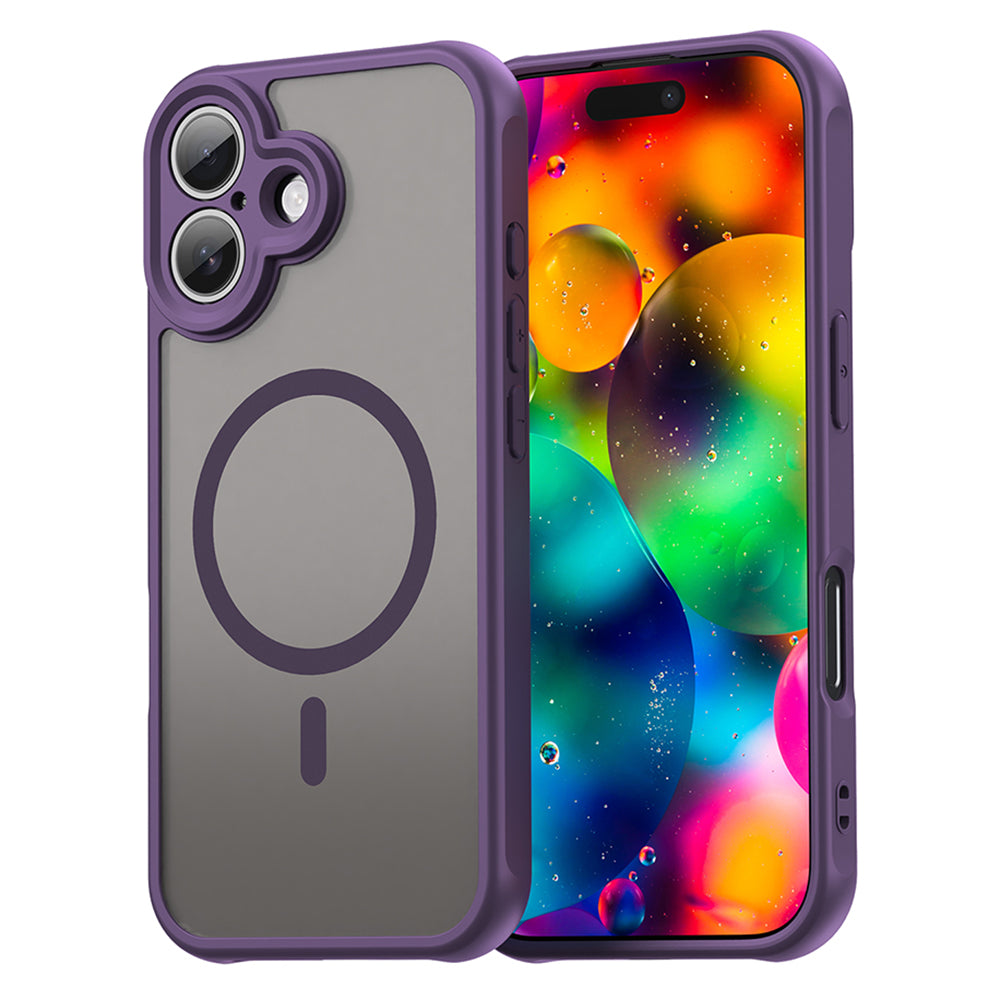 Husa MagSafe pentru Apple iPhone 17, Techsuit, HaloFrost II, Mov