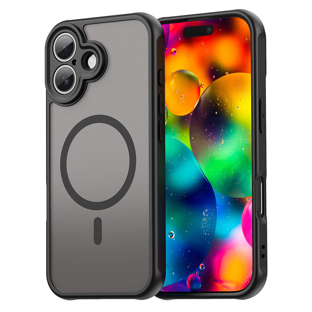 Husa MagSafe pentru Apple iPhone 17, Techsuit, HaloFrost II, Neagra