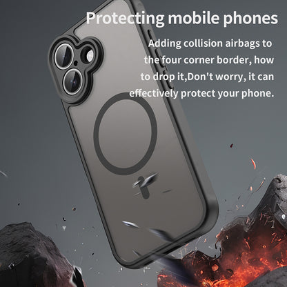 Husa MagSafe pentru Apple iPhone 17, Techsuit, HaloFrost II, Neagra