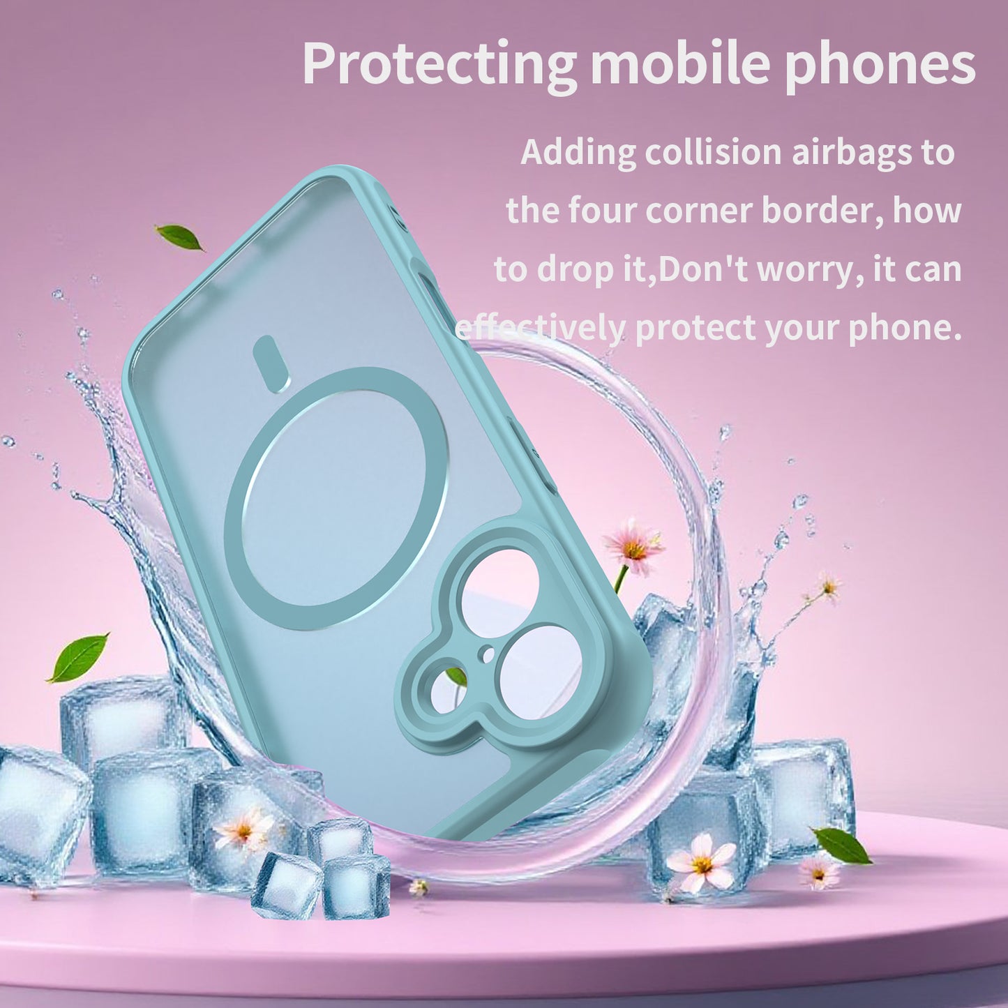 Husa MagSafe pentru Apple iPhone 17, Techsuit, HaloFrost II, Verde Deschis