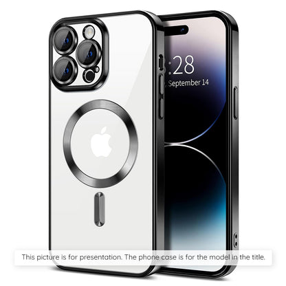 Husa MagSafe pentru Apple iPhone 17, Techsuit, Luxury Crystal, Neagra