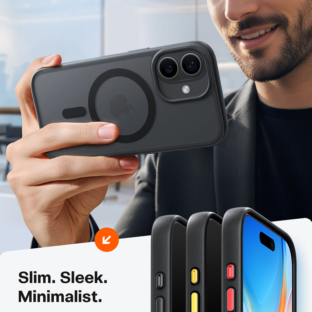 Husa MagSafe pentru Apple iPhone 17, Torras, Guardian, Neagra