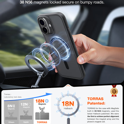 Husa MagSafe pentru Apple iPhone 17, Torras, Guardian, Neagra