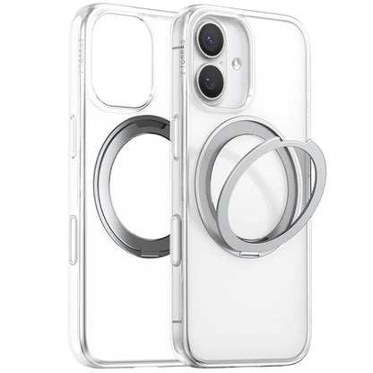 Husa MagSafe pentru Apple iPhone 17, Torras, Ostand Pro, Transparenta