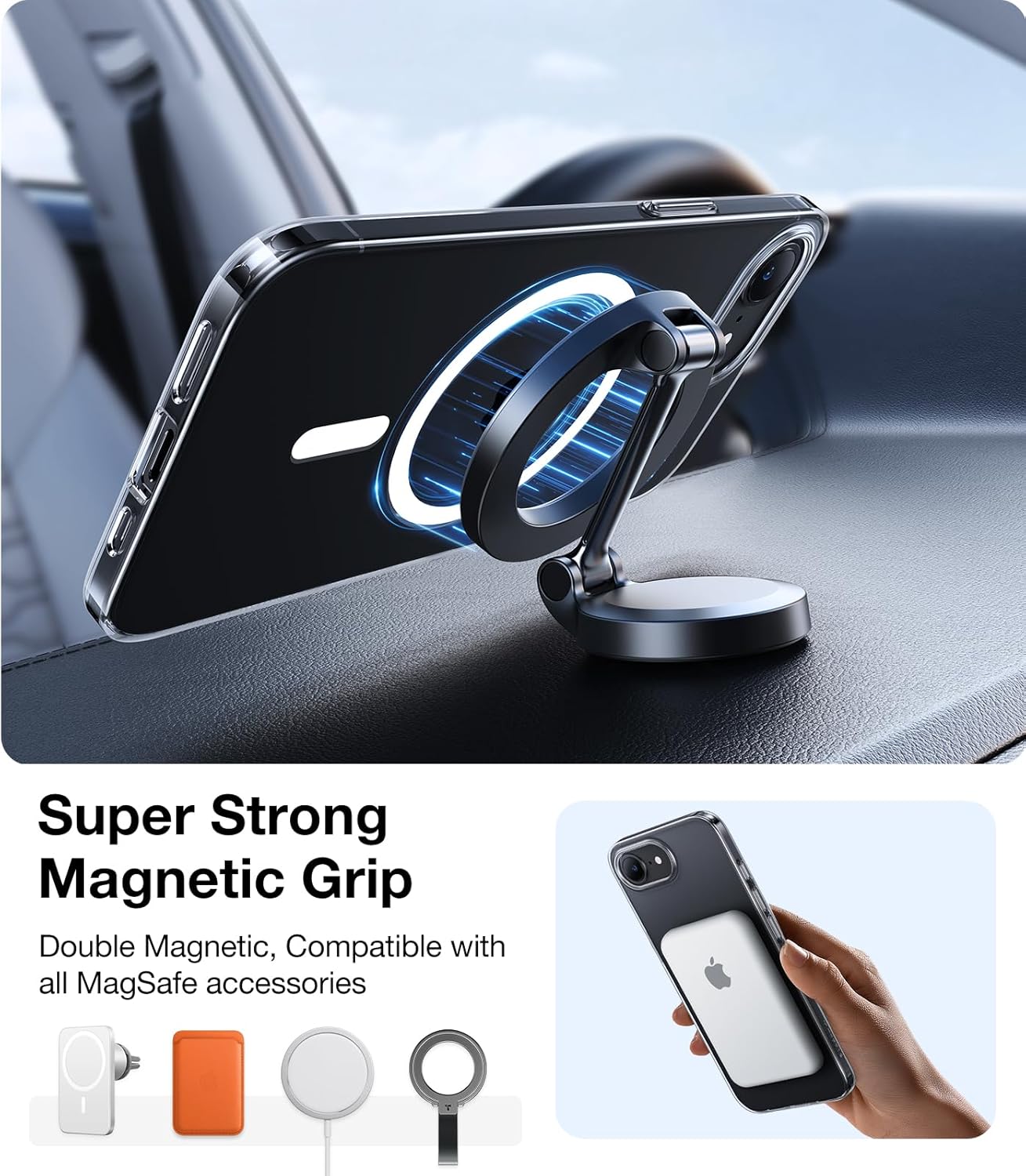 Husa MagSafe pentru Apple iPhone 17, Torras, SlimFit, Transparenta