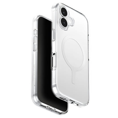 Husa MagSafe pentru Apple iPhone 17, UNIQ, Clario MagClick, Transparenta