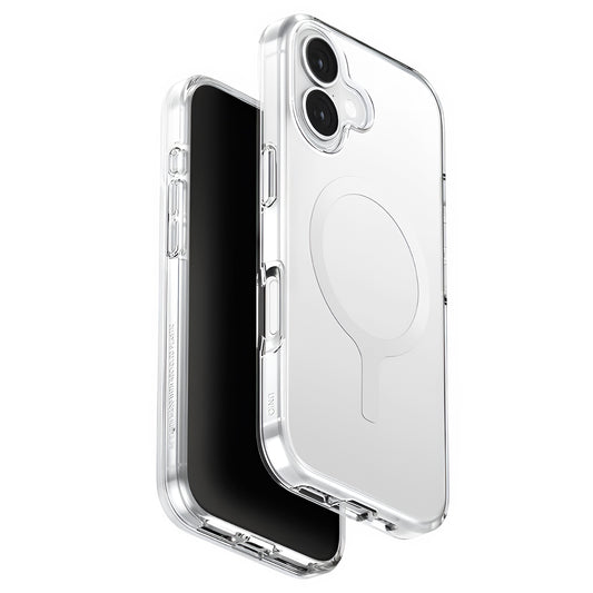Husa MagSafe pentru Apple iPhone 17, UNIQ, Clario MagClick, Transparenta