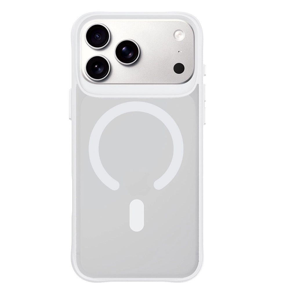 Husa MagSafe pentru Apple iPhone 18 Pro / 17 Pro, 3MK, Smoke MagCase, Alba