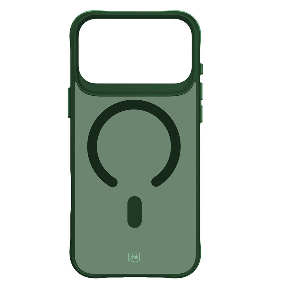 Husa MagSafe pentru Apple iPhone 18 Pro / 17 Pro, 3MK, Smoke MagCase, Verde