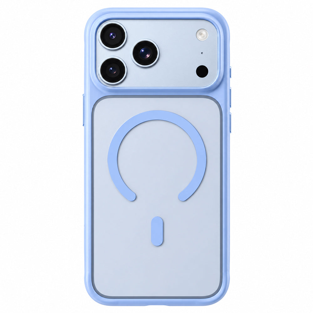 Husa MagSafe pentru Apple iPhone 18 Pro / 17 Pro, Blueo, APE Anti-Drop, Albastra