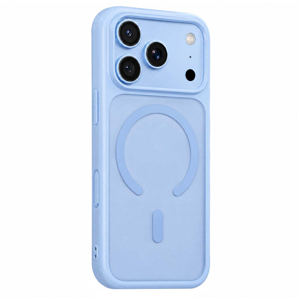 Husa MagSafe pentru Apple iPhone 18 Pro / 17 Pro, Blueo, APE Anti-Drop, Albastra