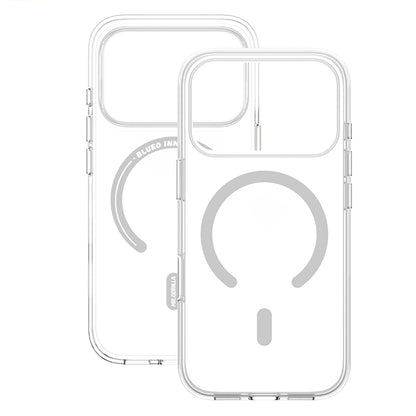 Husa MagSafe pentru Apple iPhone 18 Pro / 17 Pro, Blueo, Crystal Pro Anti-Drop, Transparenta