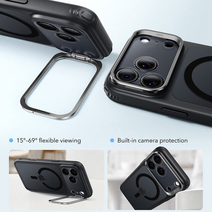 Husa MagSafe pentru Apple iPhone 18 Pro / 17 Pro, ESR, Classic Hybrid Kickstand, Neagra Satinata