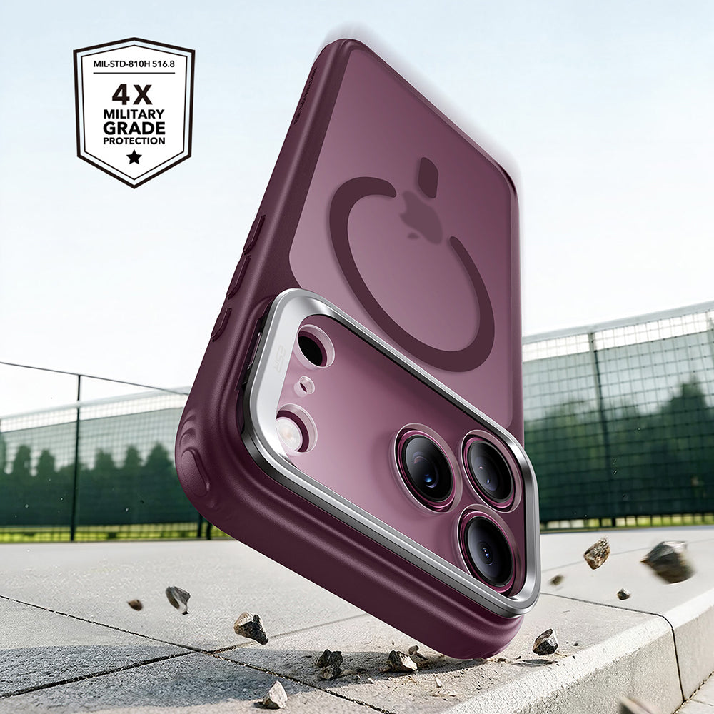 Husa MagSafe pentru Apple iPhone 18 Pro / 17 Pro, ESR, Classic Hybrid Kickstand, Visinie Inchis Satinata