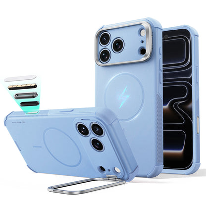 Husa MagSafe pentru Apple iPhone 18 Pro / 17 Pro, ESR, Cyber Armor Kickstand, Bleu
