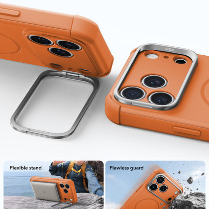 Husa MagSafe pentru Apple iPhone 18 Pro / 17 Pro, ESR, Cyber Armor Kickstand, Portocalie