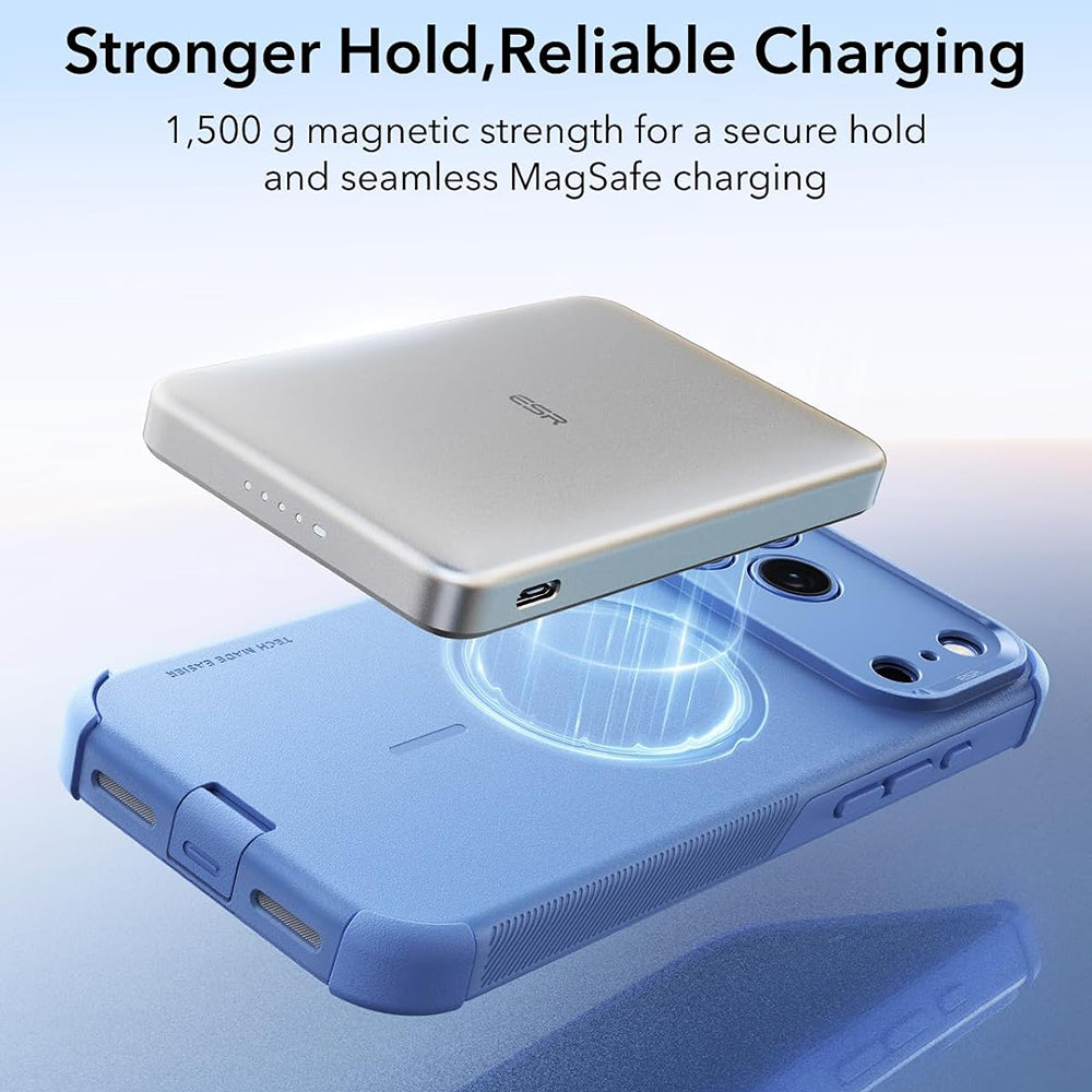 Husa MagSafe pentru Apple iPhone 18 Pro / 17 Pro, ESR, Cyber, Bleu