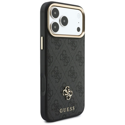 Husa MagSafe pentru Apple iPhone 18 Pro / 17 Pro, Guess, 4G Cardslot, Neagra