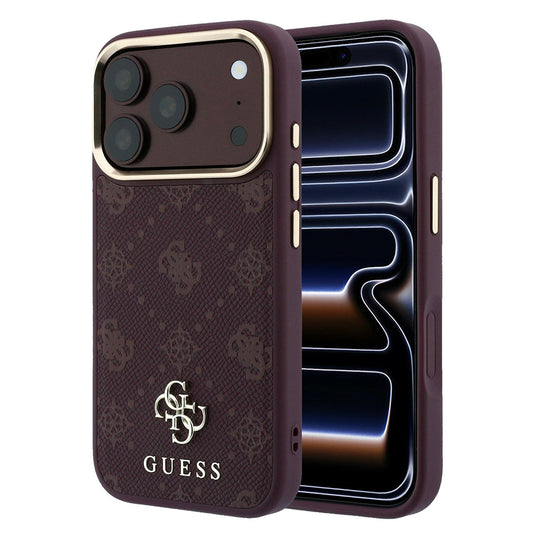 Husa MagSafe pentru Apple iPhone 18 Pro / 17 Pro, Guess, Peony 4G Small Logo, Visinie