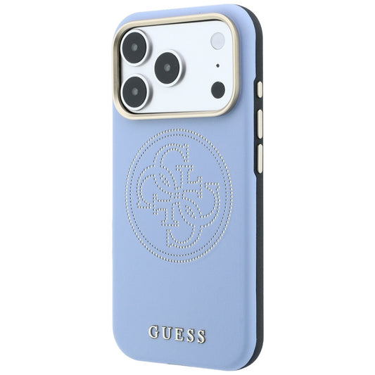 Husa MagSafe pentru Apple iPhone 18 Pro / 17 Pro, Guess, Perforated 4G, Bleu