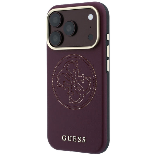 Husa MagSafe pentru Apple iPhone 18 Pro / 17 Pro, Guess, Perforated 4G, Visinie