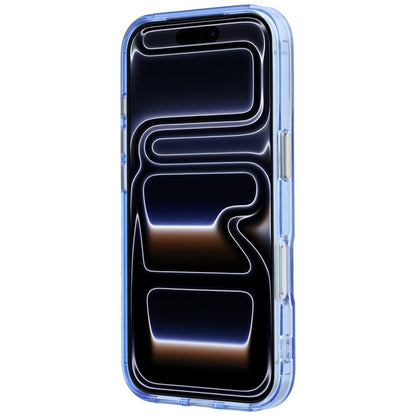 Husa MagSafe pentru Apple iPhone 18 Pro / 17 Pro, Guess, Ring Stand Script Metal Logo, Bleu