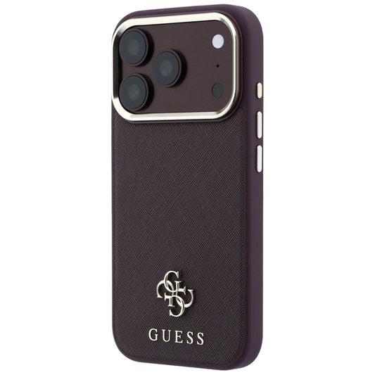 Husa MagSafe pentru Apple iPhone 18 Pro / 17 Pro, Guess, Saffiano Small 4G Classic, Visinie
