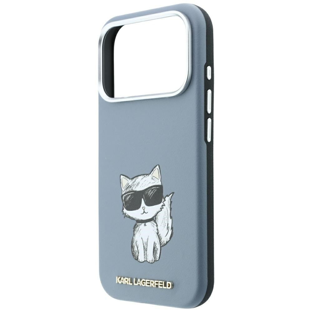 Husa MagSafe pentru Apple iPhone 18 Pro / 17 Pro, Karl Lagerfeld, Choupette Sketch, Bleu