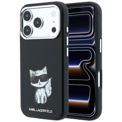 Husa MagSafe pentru Apple iPhone 18 Pro / 17 Pro, Karl Lagerfeld, Choupette Sketch, Neagra