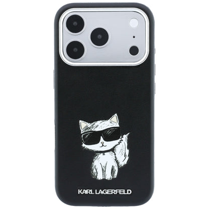 Husa MagSafe pentru Apple iPhone 18 Pro / 17 Pro, Karl Lagerfeld, Choupette Sketch, Neagra