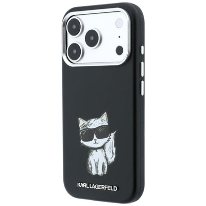 Husa MagSafe pentru Apple iPhone 18 Pro / 17 Pro, Karl Lagerfeld, Choupette Sketch, Neagra
