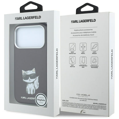 Husa MagSafe pentru Apple iPhone 18 Pro / 17 Pro, Karl Lagerfeld, Choupette Sketch, Visinie