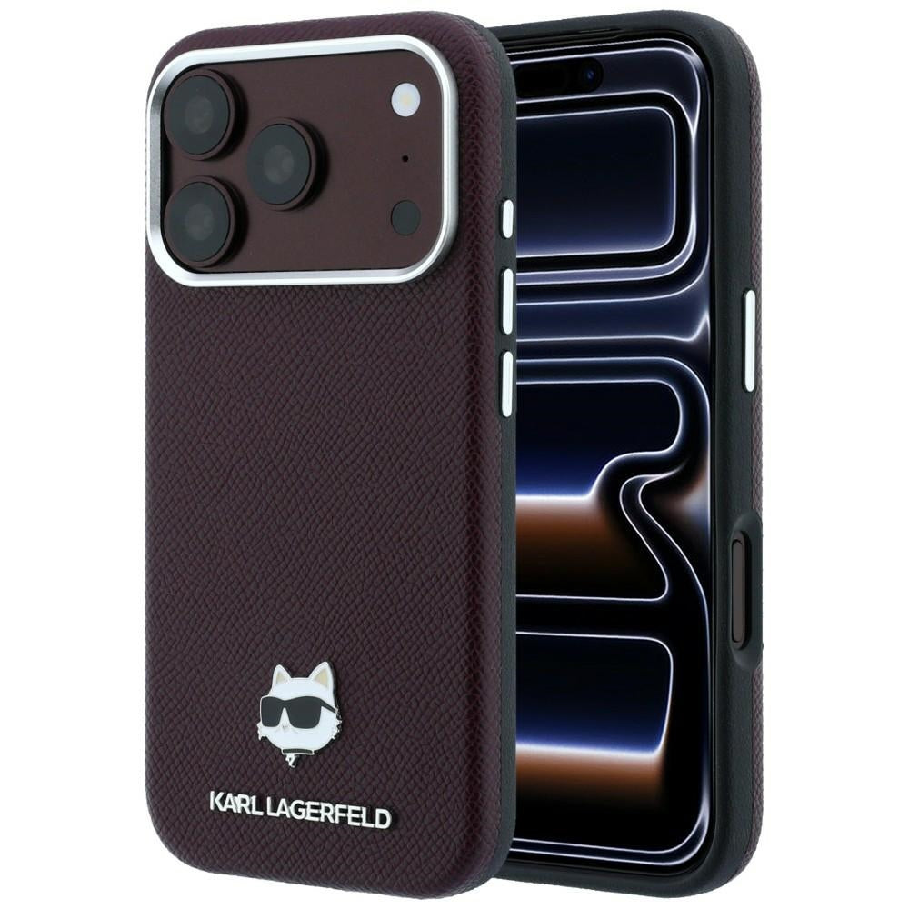 Husa MagSafe pentru Apple iPhone 18 Pro / 17 Pro, Karl Lagerfeld, Grained Choupette Head, Visinie