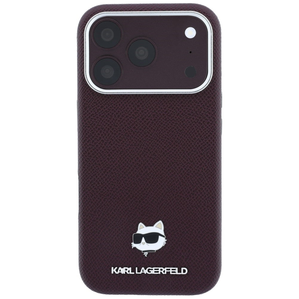 Husa MagSafe pentru Apple iPhone 18 Pro / 17 Pro, Karl Lagerfeld, Grained Choupette Head, Visinie