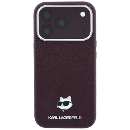 Husa MagSafe pentru Apple iPhone 18 Pro / 17 Pro, Karl Lagerfeld, Grained Choupette Head, Visinie