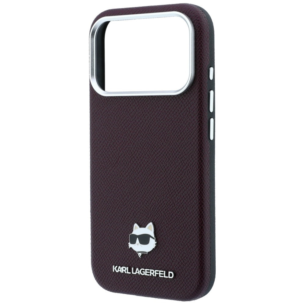 Husa MagSafe pentru Apple iPhone 18 Pro / 17 Pro, Karl Lagerfeld, Grained Choupette Head, Visinie