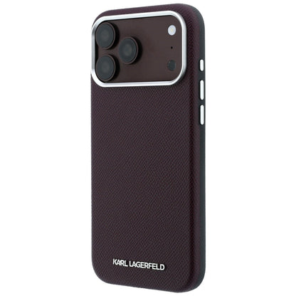 Husa MagSafe pentru Apple iPhone 18 Pro / 17 Pro, Karl Lagerfeld, Grained Elongated Logo, Visinie