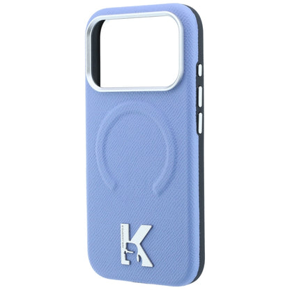 Husa MagSafe pentru Apple iPhone 18 Pro / 17 Pro, Karl Lagerfeld, Grained Embossed Ring , Bleu