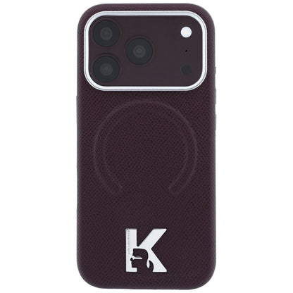 Husa MagSafe pentru Apple iPhone 18 Pro / 17 Pro, Karl Lagerfeld, Grained Embossed Ring , Visinie