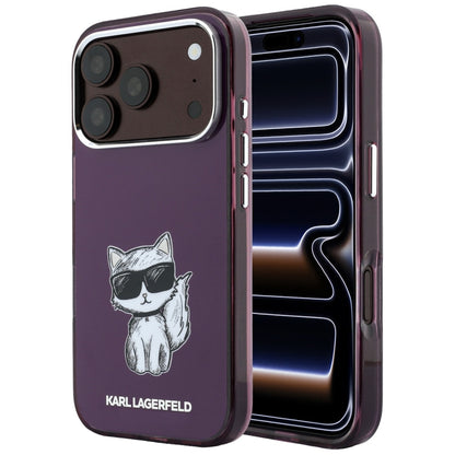 Husa MagSafe pentru Apple iPhone 18 Pro / 17 Pro, Karl Lagerfeld, HC IML Choupette Body Sketch Print, Visinie