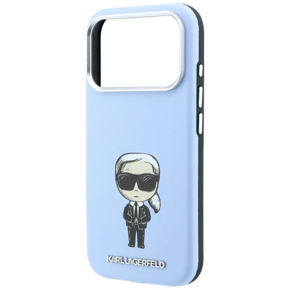 Husa MagSafe pentru Apple iPhone 18 Pro / 17 Pro, Karl Lagerfeld, Ikonik Sketch, Albastra