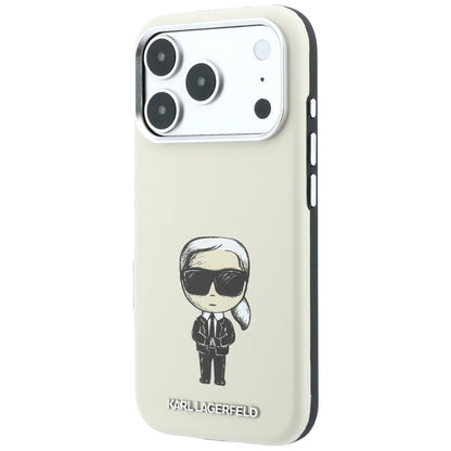 Husa MagSafe pentru Apple iPhone 18 Pro / 17 Pro, Karl Lagerfeld, Ikonik Sketch, Bej