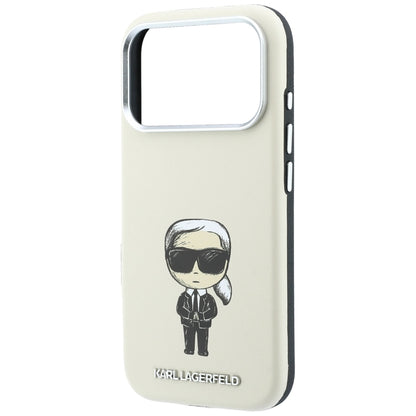 Husa MagSafe pentru Apple iPhone 18 Pro / 17 Pro, Karl Lagerfeld, Ikonik Sketch, Bej