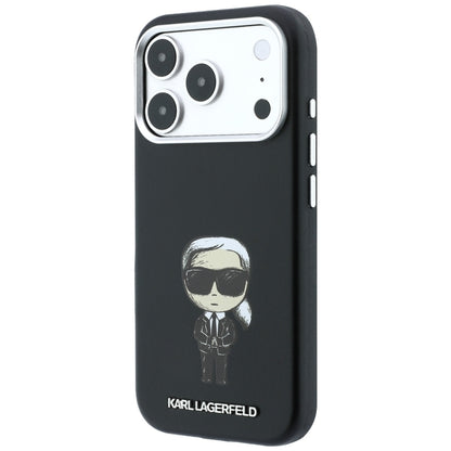 Husa MagSafe pentru Apple iPhone 18 Pro / 17 Pro, Karl Lagerfeld, Ikonik Sketch, Neagra
