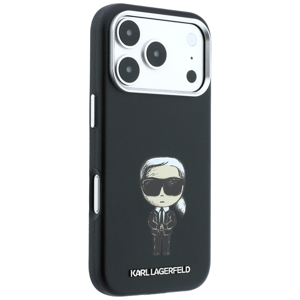 Husa MagSafe pentru Apple iPhone 18 Pro / 17 Pro, Karl Lagerfeld, Ikonik Sketch, Neagra
