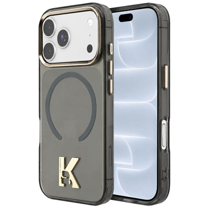 Husa MagSafe pentru Apple iPhone 18 Pro / 17 Pro, Karl Lagerfeld, IML Karl Head Logo, Neagra